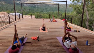 Yoga in Hotel Balatura Croatia - travel with Terra balka