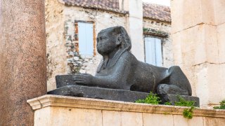 Egyptian Sphinx Diocletian Palace UNESCO World Heritage - tailor-made trips Croatia Europe
