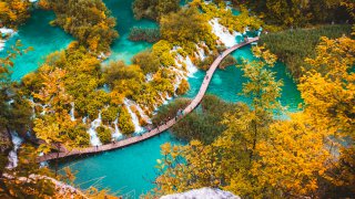 Autumn in Plitvice National Park UNESCO site- tailor-made trips Croatia Europe
