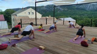 Yoga in Hotel Balatura Croatia - travel with Terra balka